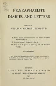 Tapa de Præraphaelite diaries and letters