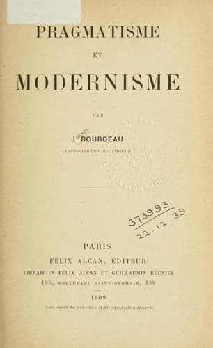 Tapa de Pragmatisme et modernisme