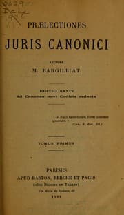 Tapa de Praelectiones juris canonici