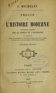 Tapa de Précis de l'histoire moderne