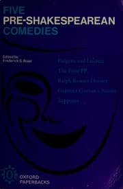 Tapa de Five pre-Shakespearean comedies