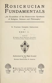 Tapa de Rosicrucian fundamentals