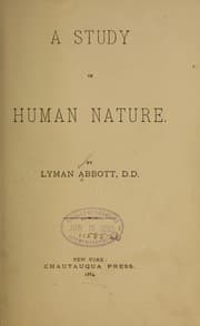 Tapa de A study in human nature