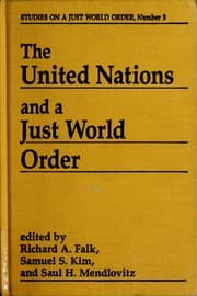 Tapa de The United Nations and a just world order