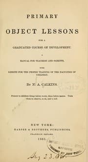 Tapa de Primary object lessons for a graduated course of development
