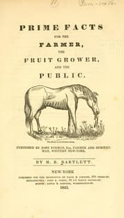 Tapa de Prime facts for the farmer, the fruit grower, and the public