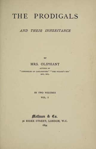 Tapa de The prodigals and their inheritance
