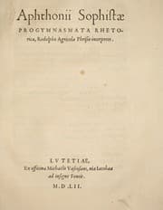 Tapa de Progymnasmata rhetorica