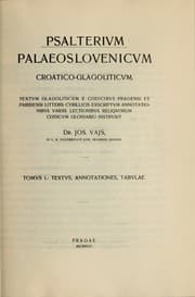 Tapa de Psalterium palaeoslovenicum croatico-glagoliticum
