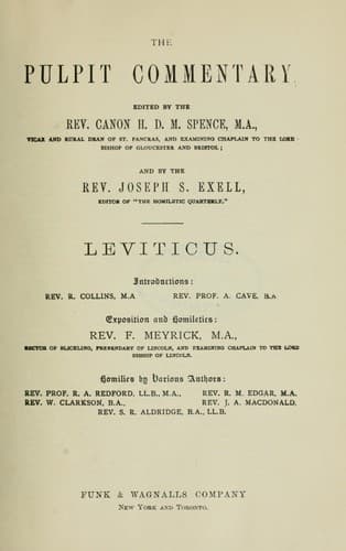 Tapa de The Pulpit commentary