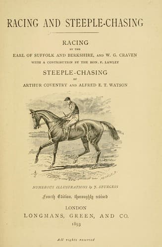 Tapa de Racing and steeple-chasing