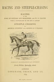 Tapa de Racing and steeple-chasing