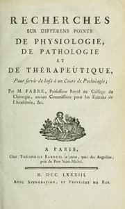 Tapa de Recherches sur différens points de physiologie, de pathologie et de thérapeutique