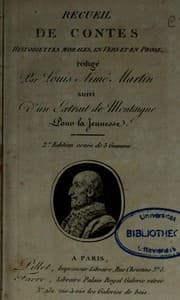 Tapa de Recueil de contes historiettes, morales, en vers et en prose