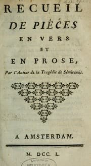 Tapa de Recueil de pièces en vers et en prose