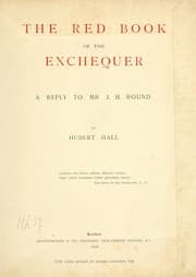 Tapa de The red book of the exchequer