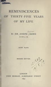 Tapa de Reminiscences of thirty-five years of my life