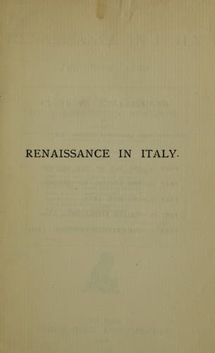 Tapa de Renaissance in Italy