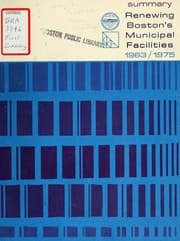 Tapa de Renewing Boston's municipal facilities
