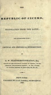 Tapa de The republic of Cicero