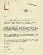 Tapa de Request for proposal: downtown crossing urban design / land use analysis contract