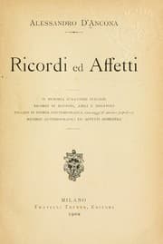 Tapa de Ricordi ed affetti