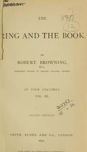 Tapa de The ring and the book
