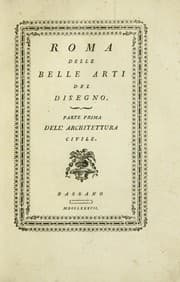 Tapa de Roma delle belle arti del disegno