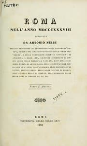 Tapa de Roma nell'anno MDCCCXXXVIII