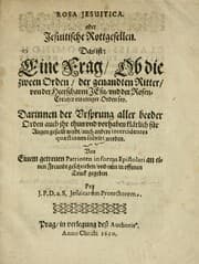 Tapa de Rosa jesuitica, oder, Jesuitische Rottgesellen