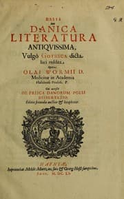 Tapa de Runir [in Runic characters], seu, Danica literatura antiqvissima