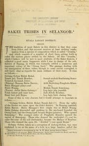 Tapa de Sakei tribes in Selangor