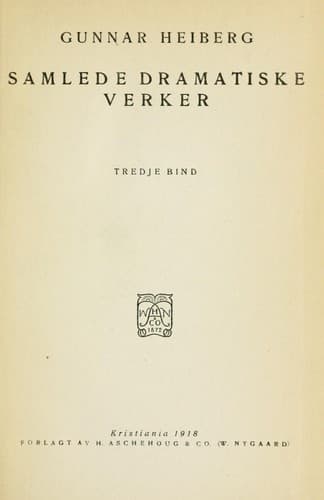Tapa de Samlede dramatiske verker