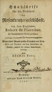 Tapa de Tractatus apologeticus integritatem Societatis de Rosea Cruce defendens