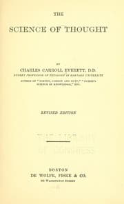 Tapa de The science of thought