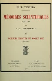 Tapa de Sciences exactes au Moyen âge, 1887-1921