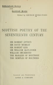 Tapa de Scottish poetry of the seventeenth century