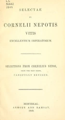 Tapa de Selectae ex Vitis excellentium imperatorum