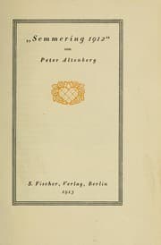 Tapa de Semmering 1912