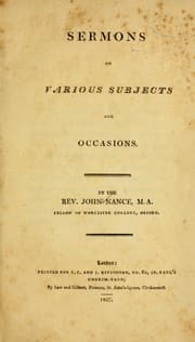 Tapa de Sermons on various subjects and occasions