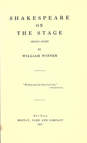 Tapa de Shakespeare on the state
