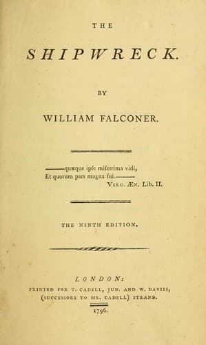 Tapa de The Shipwreck, a poem
