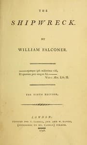 Tapa de The Shipwreck, a poem