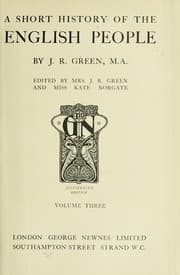 Tapa de A short history of the English people