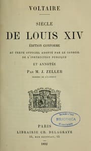 Tapa de Siècle de Louis XIV