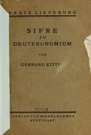 Tapa de Sifre zu Deuteronomium