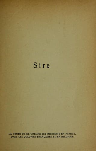 Tapa de Sire
