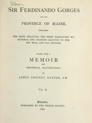 Tapa de Sir Ferdinando Gorges and his province of Maine