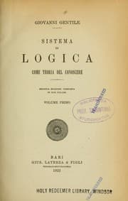 Tapa de Sistema di logica come teoria del conoscere