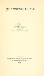 Tapa de Six common things